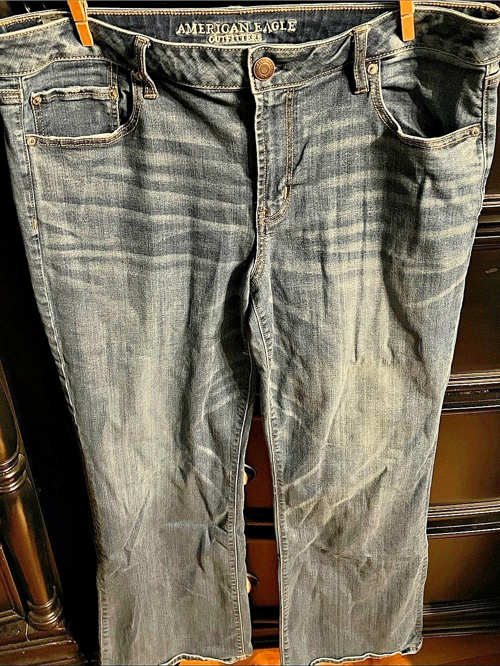 American Eagle Outfitters Stretch Favorite Boyfriend Fit Denim Jeans Size 18